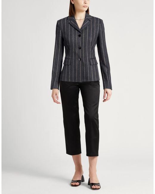 Tagliatore Black Blazer Virgin Wool, Elastane, Polyamide