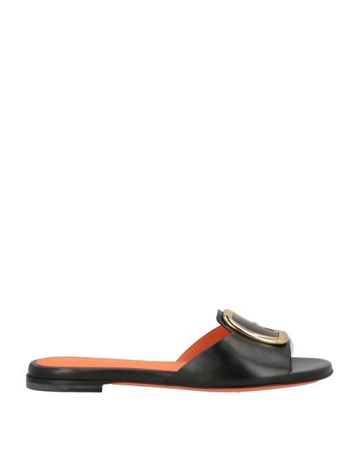 Santoni Black Sandals