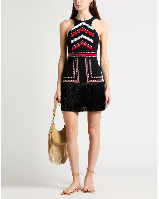 Elisabetta Franchi Black Mini Dress