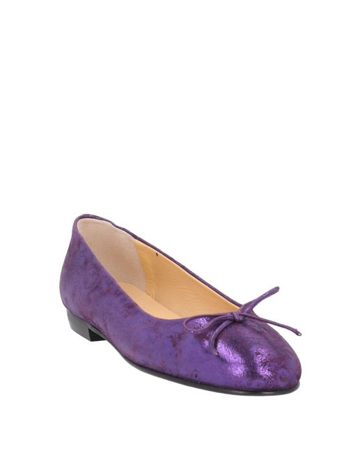 A.Testoni Purple Ballerina