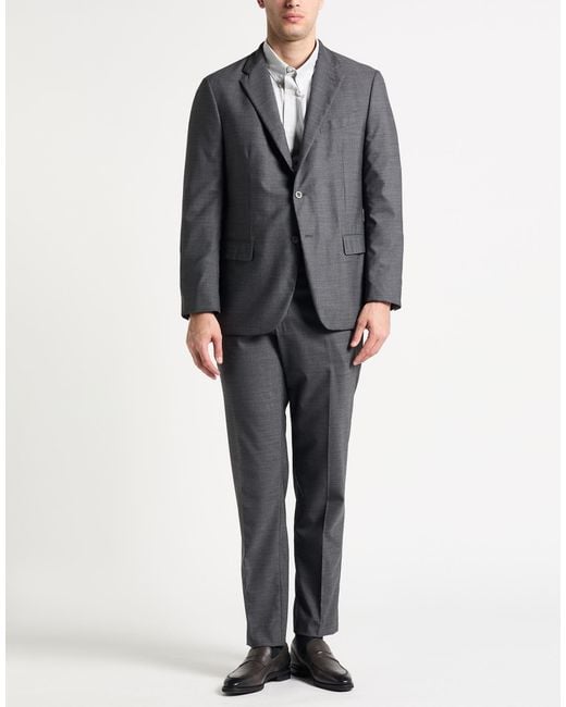 Boglioli Gray Suit Virgin Wool for men