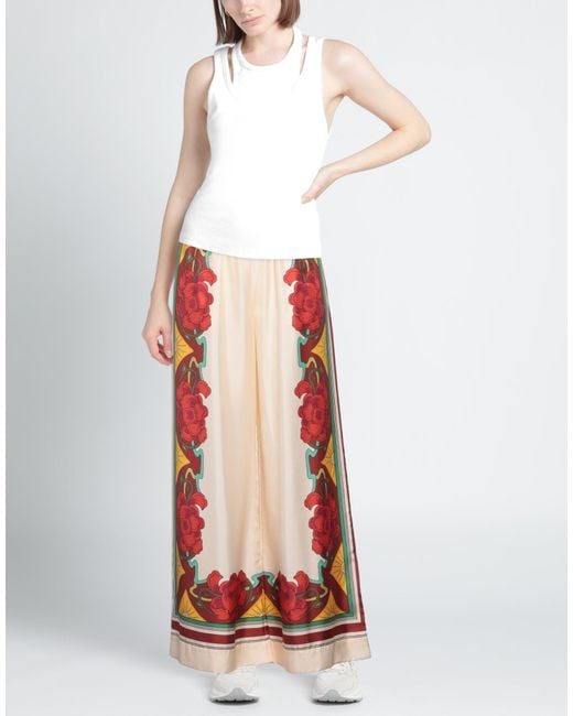 LaDoubleJ Red Pants Silk