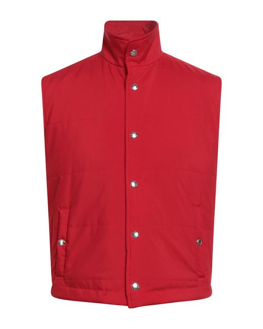 Barba Napoli Red Vest Polyester for men