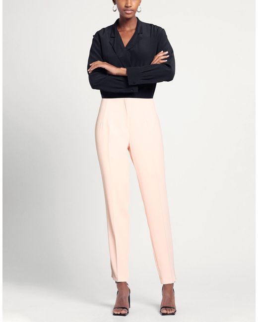 SOLOTRE Natural Pants Polyester, Acetate, Viscose