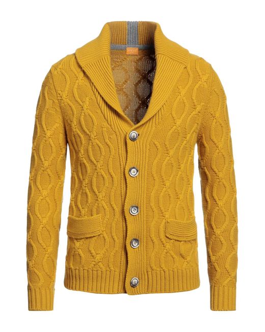 Cardigan di Svevo in Yellow da Uomo