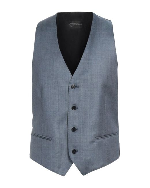 Emporio Armani Blue Waistcoat for men