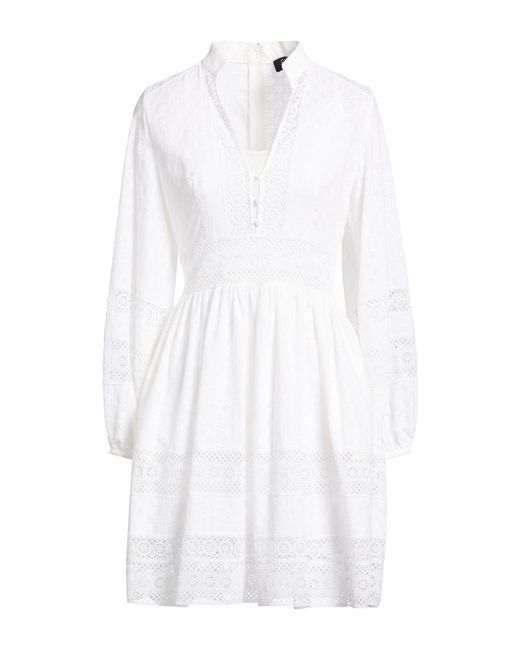 Sly010 White Mini Dress Cotton