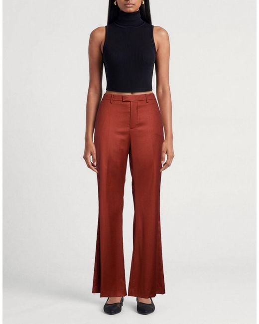 Berwich Red Pants Virgin Wool