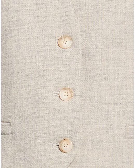 Kaos White Tailored Vest Polyester, Viscose, Elastane