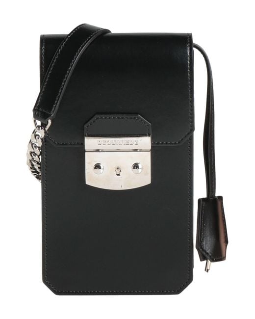 DSquared² Black Cross-Body Bag Calfskin for men