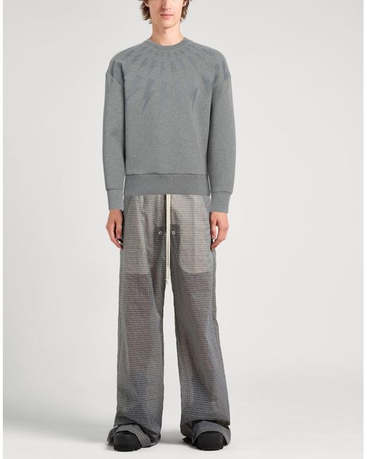 Neil Barrett Gray Sweatshirt Cotton, Polyester, Elastane for men