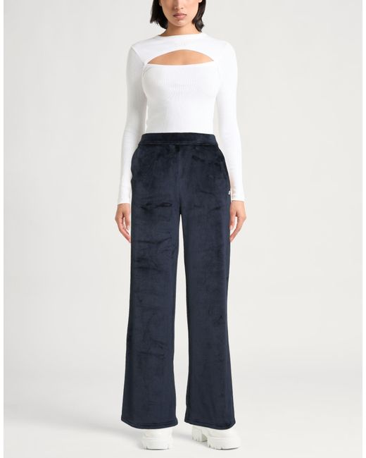 K-Way Blue Pants Polyester, Elastane