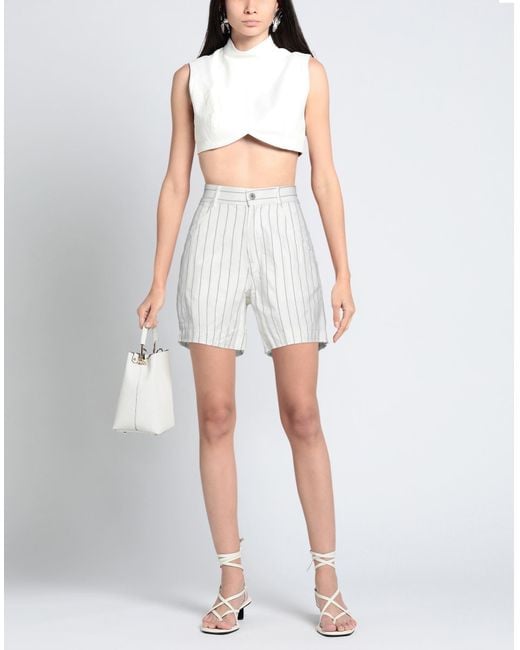 NOUMENO CONCEPT White Shorts & Bermuda Shorts