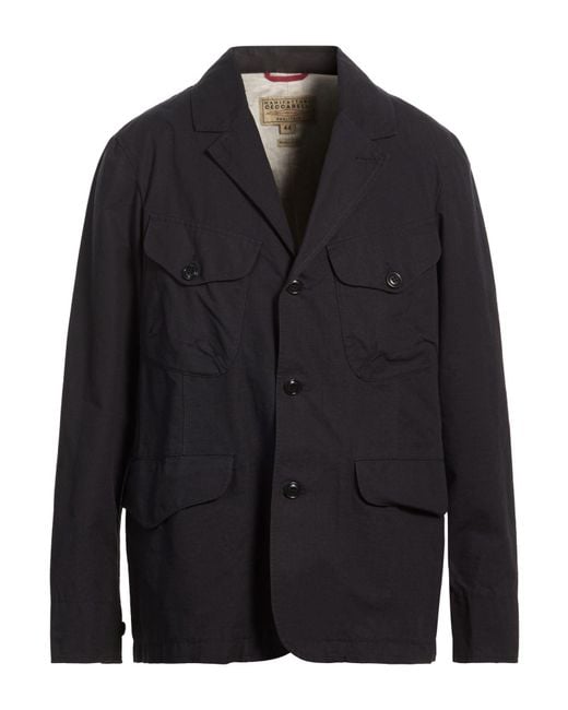 Manifattura Ceccarelli Black Jacket Cotton for men