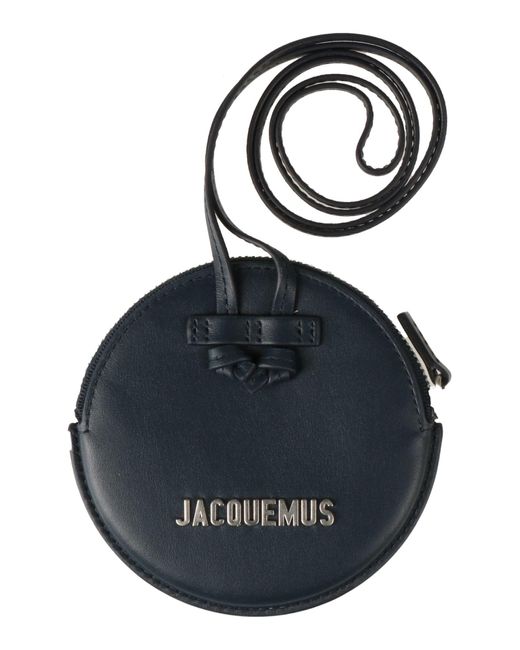 Jacquemus Blue Coin Purse Cow Leather for men