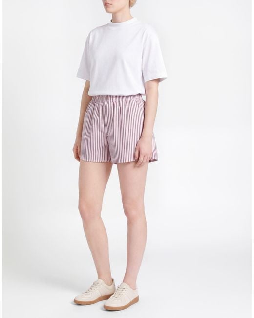 Forte_forte Red Shorts & Bermuda Shorts Cotton, Polyester