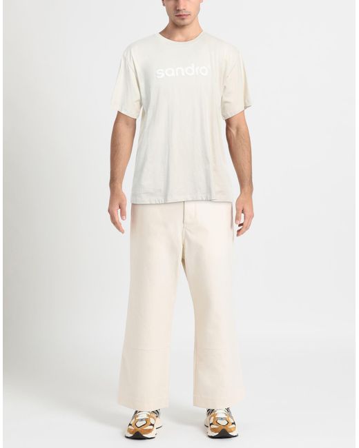 Sandro White T-shirt for men