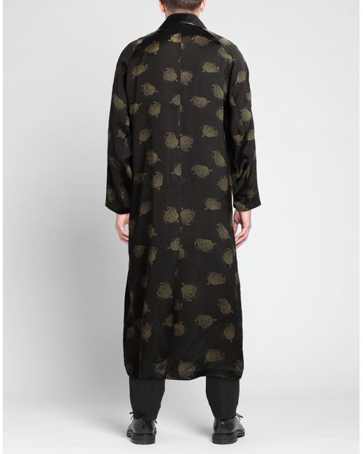 Dries Van Noten Black Overcoat & Trench Coat for men