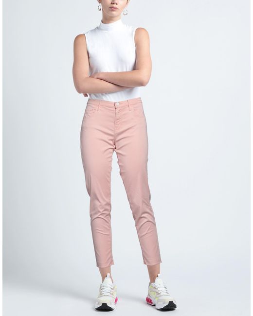 Jacob Cohen Pink Blush Pants Lyocell, Cotton, Elastane