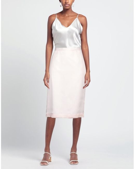 Emilio Pucci White Midi Skirt