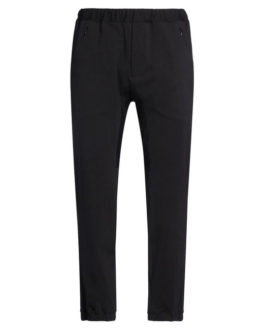 Lardini Black Easy Wear Pants Cotton, Polyamide, Elastane for men