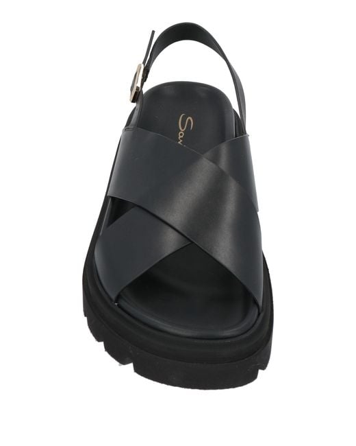 Santoni Black Sandals