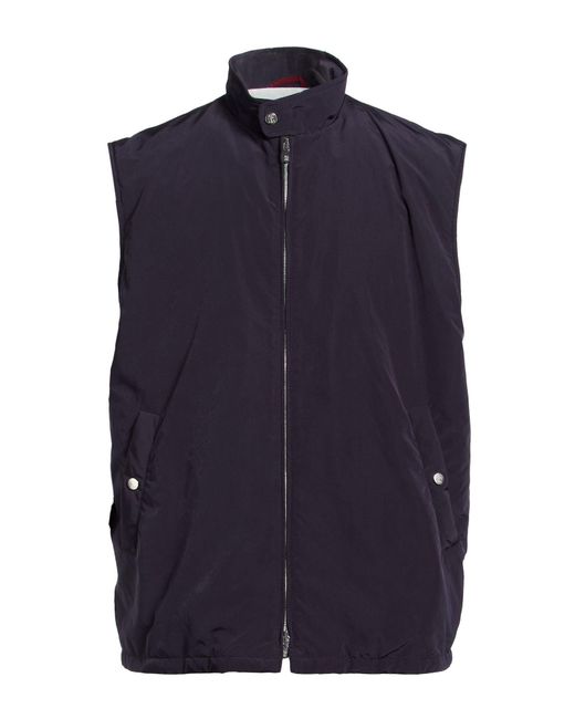 Brunello Cucinelli Blue Vests for men