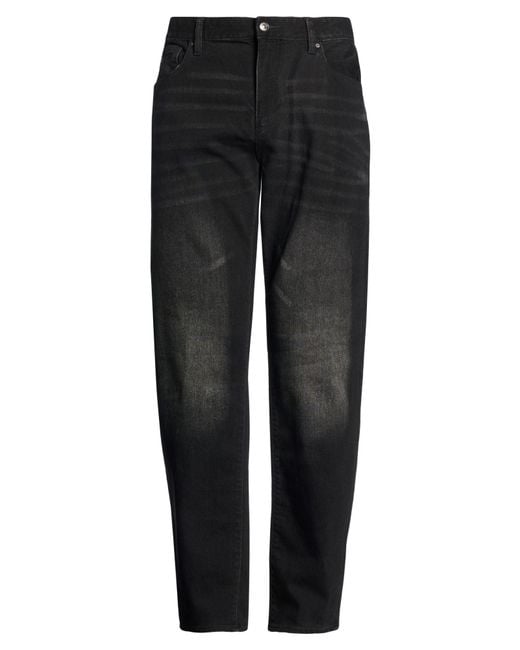 ARMANI EXCHANGE Black Jeans Cotton, Polyester, Viscose, Elastane for men