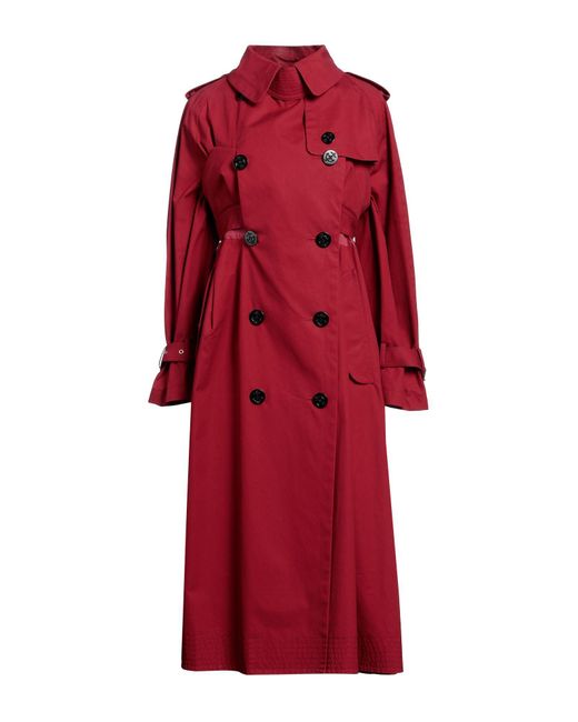 Sacai Red Overcoat & Trench Coat