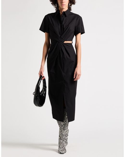 MSGM Black Midi Dresses
