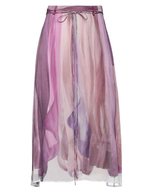 Acne Purple Midi Skirt