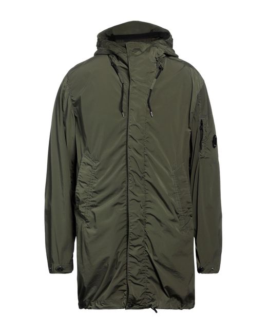 C P Company Green Overcoat & Trench Coat for men