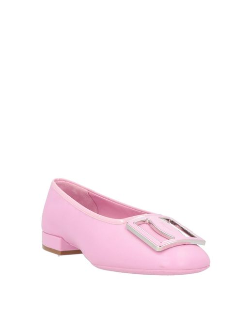 Ferragamo Pink Ballet Flats