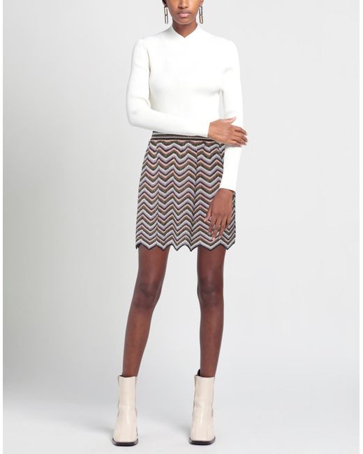 M Missoni Gray Mini Skirt