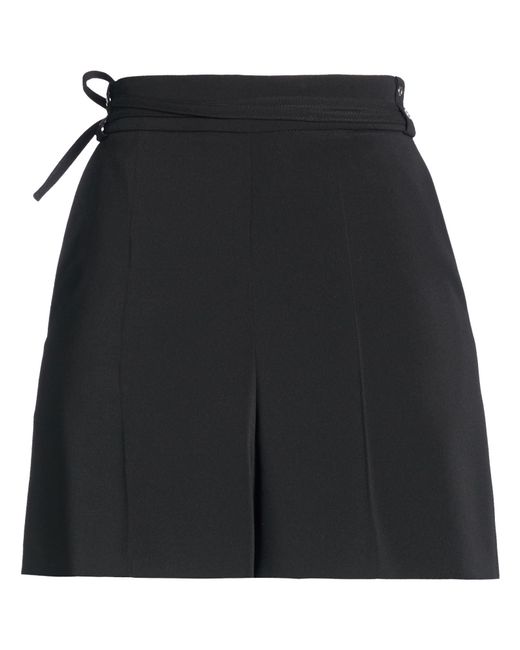 Patrizia Pepe Black Shorts & Bermuda Shorts Polyester, Elastane