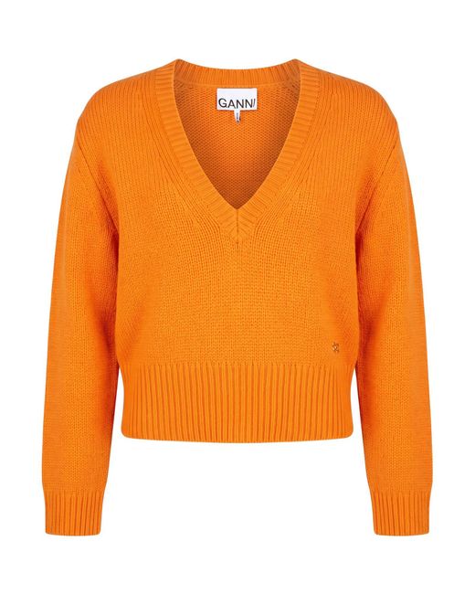 Pullover Ganni de color Orange
