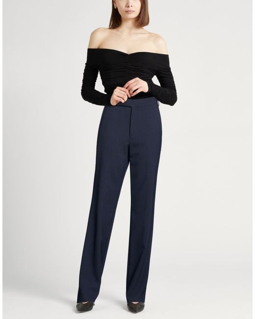 Lardini Blue Pants Polyester, Wool, Elastane
