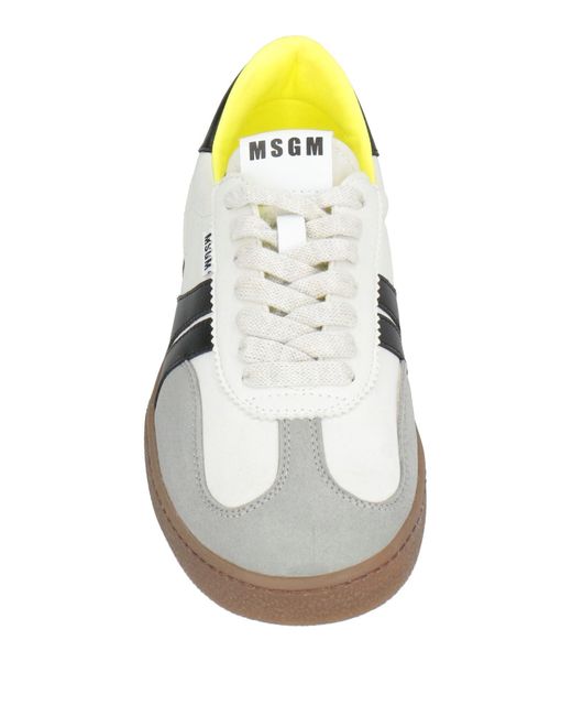 MSGM White Trainers for men