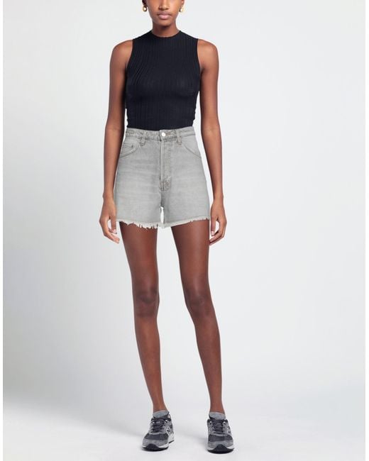 Haikure Gray Denim Shorts
