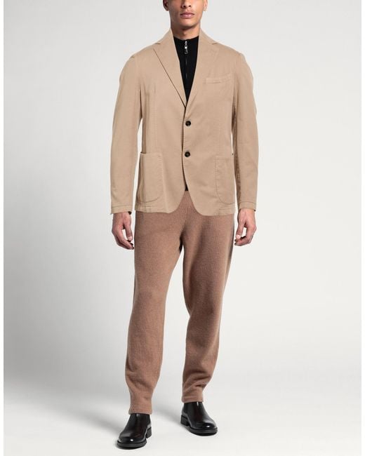 Guarinucci Natural Sand Blazer Cotton, Lyocell, Elastane for men