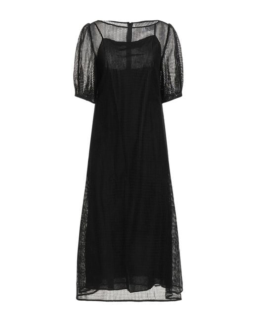 Vestido Midi Erika Cavallini Semi Couture de color Black