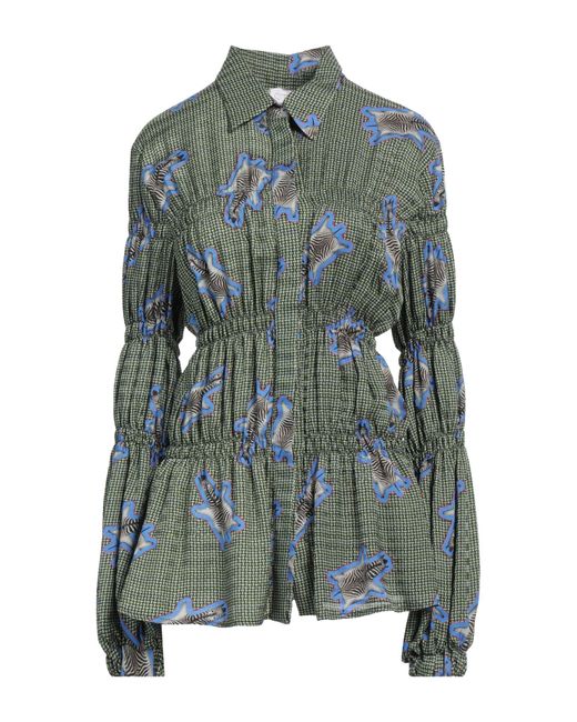 Stella Jean Green Hemd