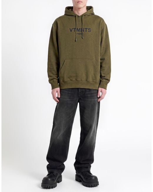 VTMNTS Green Military Sweatshirt Cotton for men