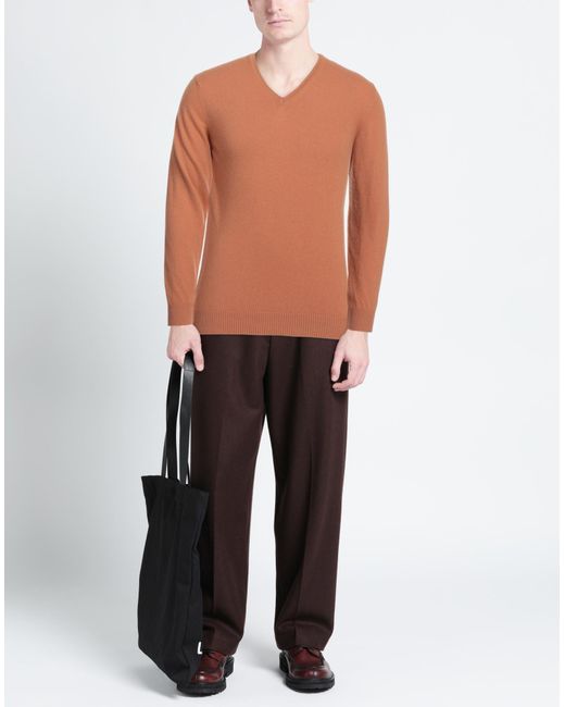 Daniele Fiesoli Brown Sweater for men