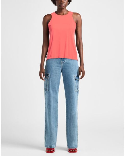 Rrd Pink Tank Top Polyamide, Elastane