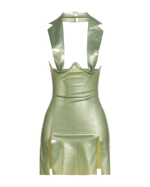 POSTER GIRL Green Mini Dress Latex