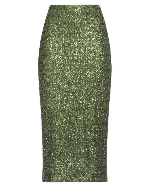 Imperial Green Midi Skirt Polyester, Elastane