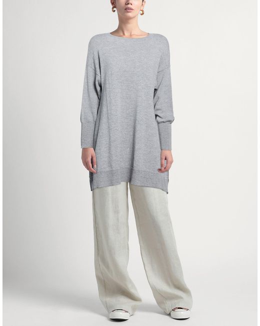 SOLOTRE Gray Sweater Wool