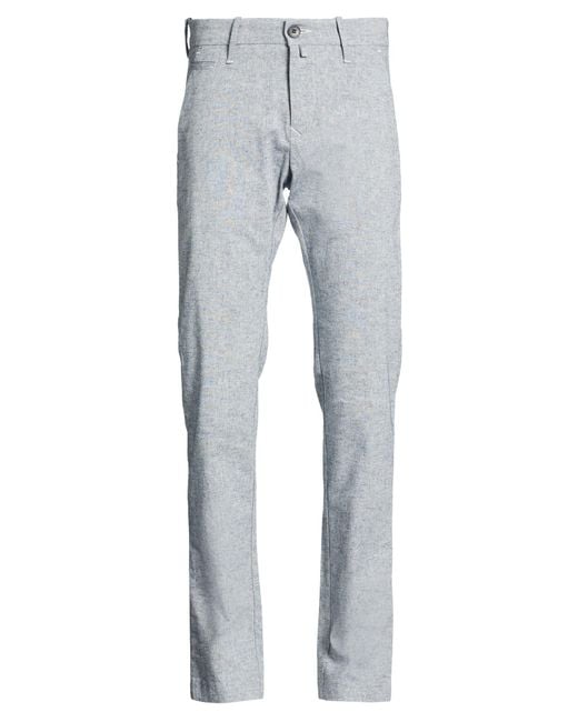 Jacob Cohen Gray Pants Cotton, Linen, Elastane for men