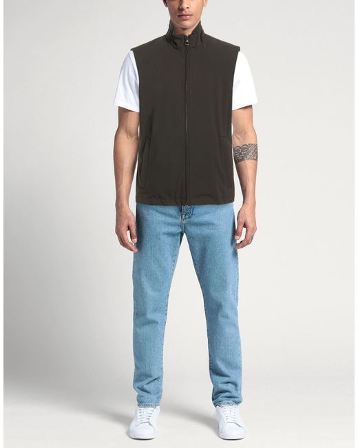 Montecore Black Charcoal Vest Polyester, Elastane for men